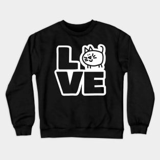 Love Cat Chonk Animals Crewneck Sweatshirt